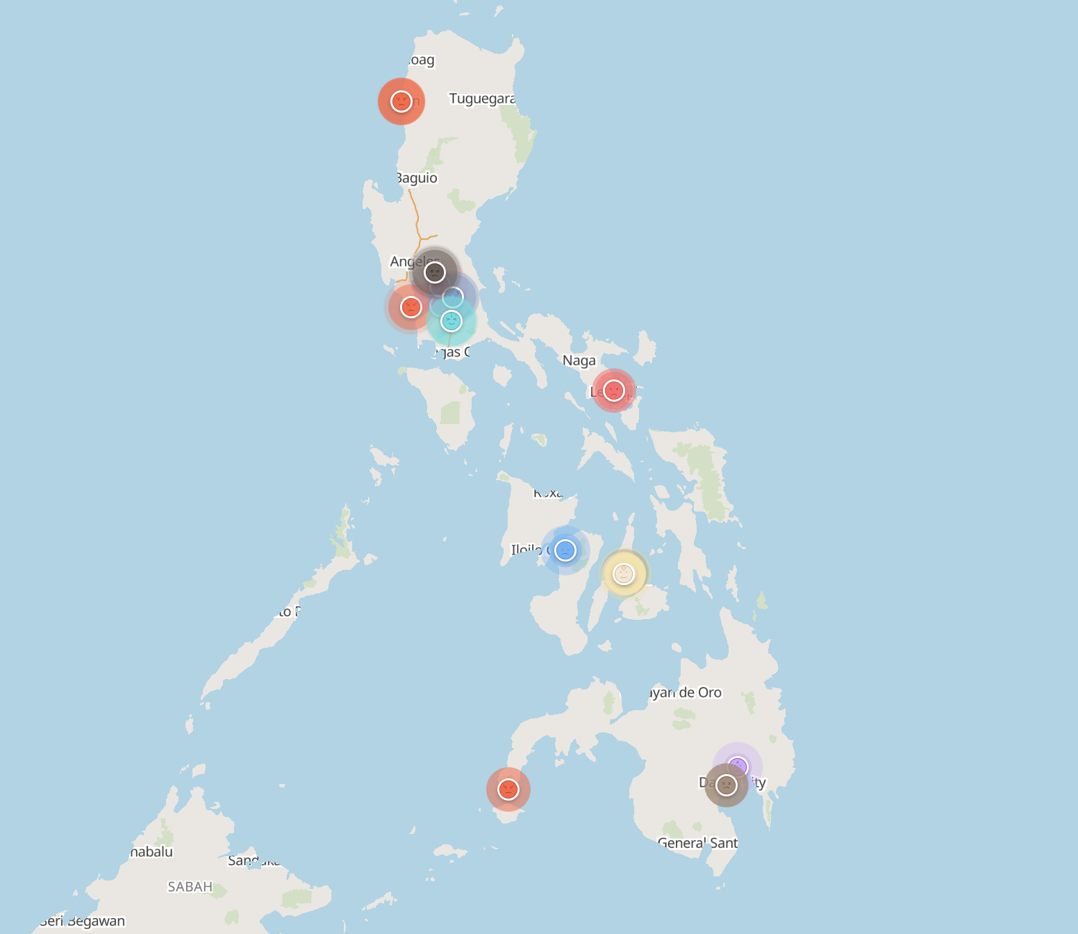 Philippines Emotional Pulse Map - February 25, 2026