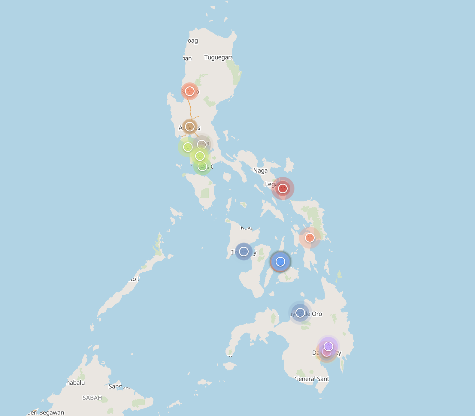 Philippines Emotional Pulse Map - February 26, 2026
